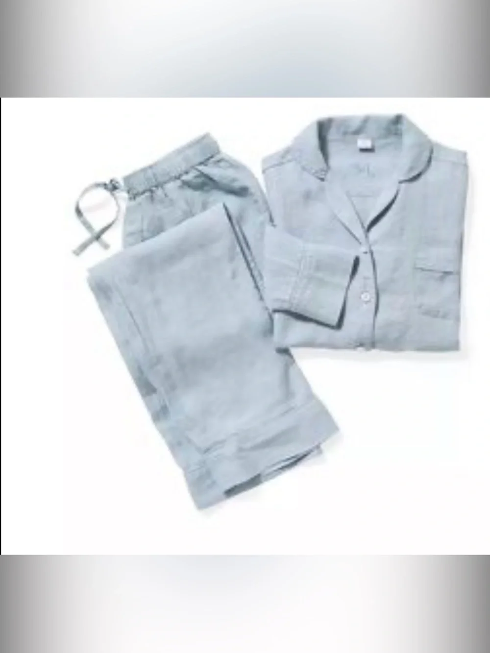 Serena & Lily Light Blue Cotton Pajama Set Medium